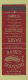 Matchbook Cover - Bail's Seafood Restaurant South Melbourne Australia