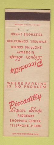 Matchbook Cover - Piccadilly Liquor Store Stamford CT