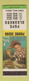 Matchbook Cover - Pope Cleaners Fort Sill OK