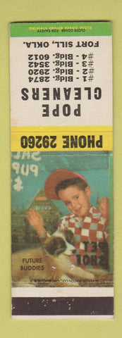 Matchbook Cover - Pope Cleaners Fort Sill OK