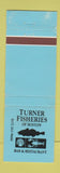 Matchbook Cover - Truner Fisheries Boston MA