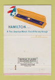 Matchbook Cover - Hamilton Watches Norvell's San Bruno CA 40 Strike