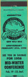 Matchbook Cover - Matchbook Cover Moose Lodge Salinas CA conference 1958