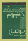 Matchbook Cover - Charles Mosel Chicago IL Men's Clothes 40 Strike