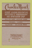 Matchbook Cover - Charles Mosel Chicago IL Men's Clothes 40 Strike