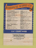 Matchbook Cover - Colonial Supply Pittsburgh PA WEAR 40 Strike