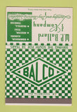 Matchbook Cover - Ballard Laundry Birmingham AL Houston TX Nashville 40 Strike