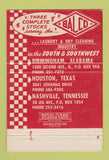Matchbook Cover - Ballard Laundry Birmingham AL Houston TX Nashville 40 Strike