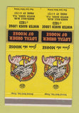 Matchbook Cover - Moose Lodge Winter Haven FL DOUBLE PRINT 40 Strike