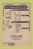 Matchbook Cover - Keen Compressed Gas Wilmington DE girlie back 40 Strike