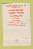 Matchbook Cover - Hamilton House Sheepshead Bay Brooklyn NY 40 Strike