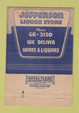Matchbook Cover - Jefferson Liquor Store Buffalo NY 40 Strike