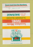 Matchbook Cover - Eckrich Meats Quincy Kalamazoo MI Chicago Fremont OH 40 Strike