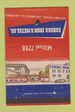 Matchbook Cover - Eureka Iron Metal Los Angeles CA 40 Strike