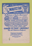 Matchbook Cover - Mautz Paint Green Bay WI 40 Strike