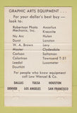 Matchbook Cover - Lew Wenzel San Francisco CA Photography Graphic Art 40 Strike