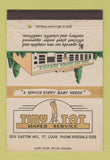 Matchbook Cover - Tiny Tot Diaper Service St Louis MO 40 Strike