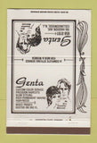 Matchbook Cover - Genta Hair Salon Collingswood NJ 40 Strike