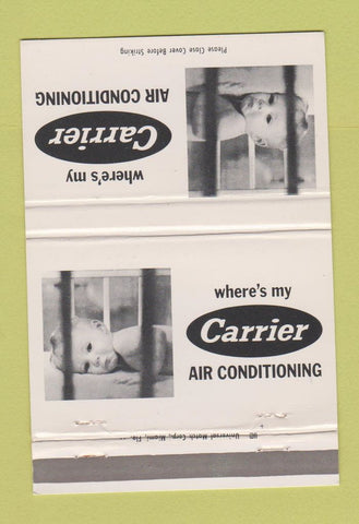 Matchbook Cover - Carrier Air Conditioning 40 Strike
