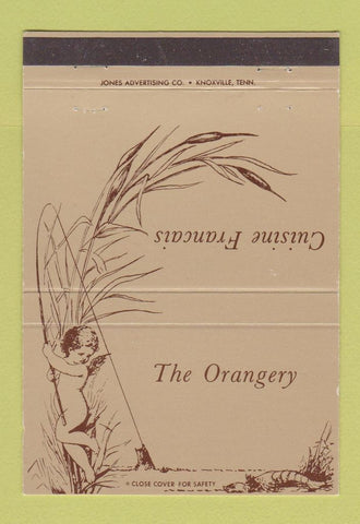 Matchbook Cover - Orangery French Restaurant Knoxville TN 40 Strike