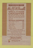 Matchbook Cover - Mrs McDonald's Chocolates Salt Lake City UT 40 Strike