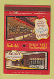 Matchbook Cover - Solick's Restaurant Chicago IL 40 Strike