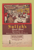 Matchbook Cover - Solick's Restaurant Chicago IL 40 Strike