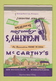 Matchbook Cover - McCarthy's Liquor Store Minneapolis MN 40 Strike