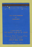 Matchbook Cover Traffic Club St Louis MO Norwood Hills CC Normandy MO 40 Strike
