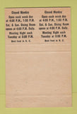 Matchbook Cover - Moose Lodge Shelby NC DOUBLE PRINT 40 Strike