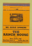 Matchbook Cover - Ranch House Chaffee NY YELLOW 40 Strike