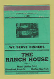 Matchbook Cover - Ranch House Chaffee NY GREEN 40 Strike