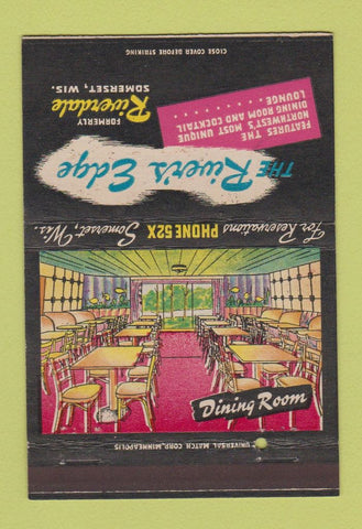 Matchbook Cover - River's Edge Somerset WI 40 Strike