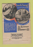 Matchbook Cover - Lou Siegel Restaurant Bar New York CIty 40 Strike