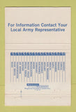 Matchbook Cover - Army Recruiting Uncle Sam 40 Strike