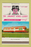 Matchbook Cover - Liberty Coach Company Bremen IN trailers 40 Strike