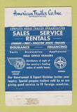 Matchbook Cover - Mobile Homes American Trailer Washington DC 40 Strike