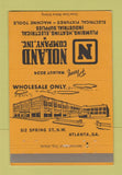 Matchbook Cover - Noland Pluming Heating Supply Atlanta GA 40 Strike