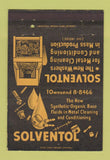 Matchbook Cover - Solventol Metal Cleaning Washers Detroit MI chemical 40 Strike