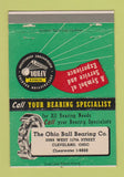 Matchbook Cover - Ohio Ball Bearing Company Cleveland OH 40 Strike