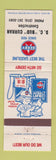 Matchbook Cover - Derby oil gas DC Bud Curran