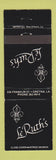 Matchbook Cover - LeRuth's Gretna LA