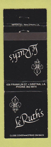 Matchbook Cover - LeRuth's Gretna LA