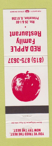 Matchbook Cover - Red apple Restaurant Princeton IL