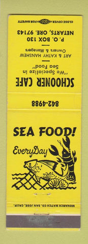 Matchbook Cover - Schooner Cafe Netarts OR