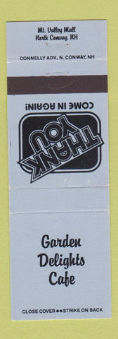 Matchbook Cover - Garden Delights Cafe North Conway NH