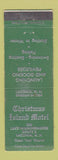 Matchbook Cover - Christmas Island Motel Laconia NH WEAR