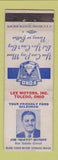 Matchbook Cover - Lee Motors Ford Toledo OH Jim Miteff WEAR