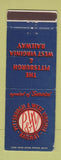 Matchbook Cover - Pittsburgh and West Virginia Railroad