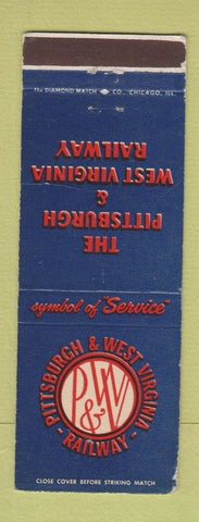 Matchbook Cover - Pittsburgh and West Virginia Railroad